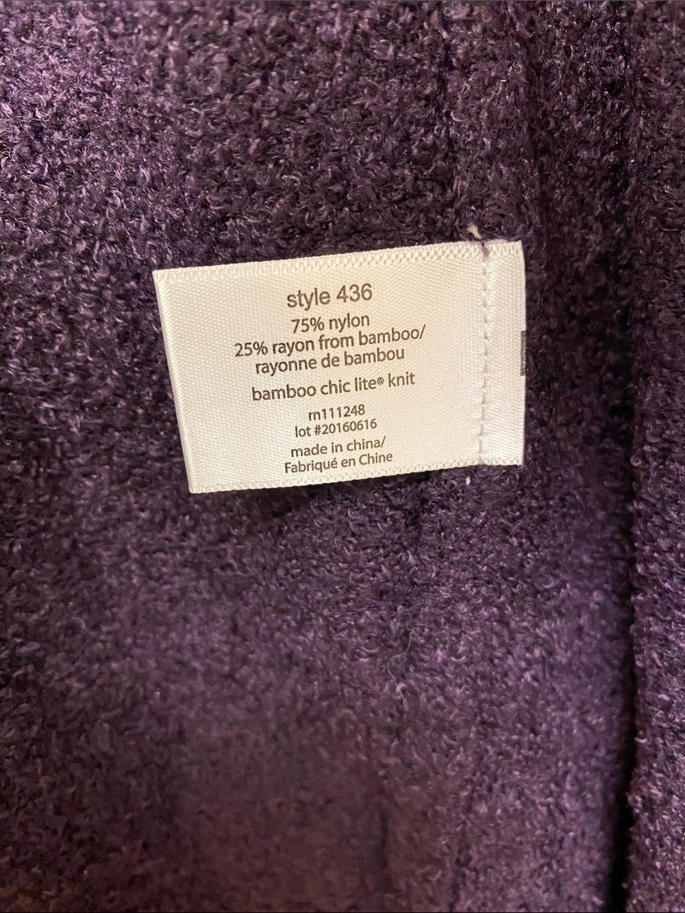 Barefoot Dreams Calypso Wrap Amethyst Open Cardigan - Picture 7 of 10